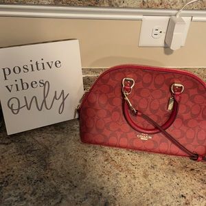 Red Coach Katy Satchel